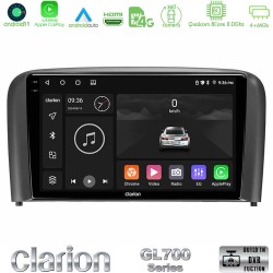 Clarion GL700 Series 8Core Android13 4+64GB Volvo S80 1998-2006 Navigation Multimedia Tablet 9" Με Carplay & Android Auto