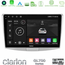 Clarion GL700 Series 8Core Android13 4+64GB VW Passat Navigation Multimedia Tablet 10" Με Carplay & Android Auto