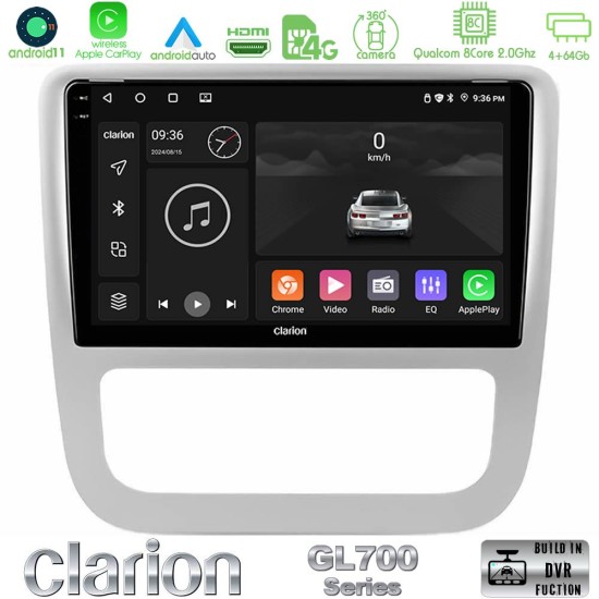 Clarion GL700 Series 8Core Android13 4+64GB VW Scirocco / Eos Navigation Multimedia Tablet 9" Με Carplay & Android Auto Clarion GL700 Series 8Core Android13 4+64GB VW Scirocco / Eos Navigation Multimedia Tablet 9" Με Carplay & Android Auto