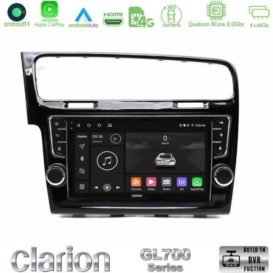 Clarion GL700 Series 8Core Android13 4+64GB VW GOLF 7 Navigation Multimedia Tablet 9" Με Carplay & Android Auto (OEM Look)