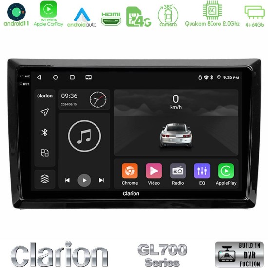 Clarion GL700 Series 8Core Android13 4+64GB VW Beetle Navigation Multimedia Tablet 9" Με Carplay & Android Auto Clarion GL700 Series 8Core Android13 4+64GB VW Beetle Navigation Multimedia Tablet 9" Με Carplay & Android Auto