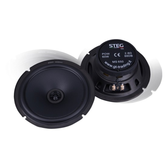 Steg MS650 Ηχεία 16,5cm Δύο Δρόμων Ομοαξονικά Steg MS650 Ηχεία 16,5cm Δύο Δρόμων Ομοαξονικά