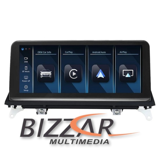 Bizzar BMW X5 & X6 2007-2010 Linux Apple CarPlay | Android Auto screen 10.25″ HD Anti-reflection