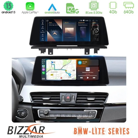 Bizzar Lite Series BMW X1 F48 & Χ2 F39 2017-2022 Android13 8Core (4+64GB) Navigation Multimedia 12.3″ HD