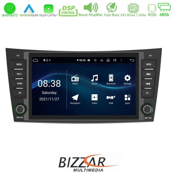 Bizzar Mercedes E Class/CLS Class (W211/W219) ΟΕΜ 8core Android12 4+64GB Navigation Multimedia Deckless 8" (OEM STYLE)