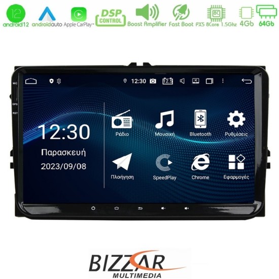 Bizzar VW Group ΟΕΜ 8core Android12 4+64GB Navigation Multimedia Deckless 9" (OEM STYLE)