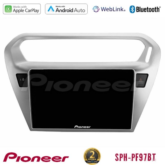 Pioneer SPH-PF97BT Series    Citroën C-Elysée / Peugeot 301 Multimedia Station 9" (Tablet Style) Με Carplay & Android Auto