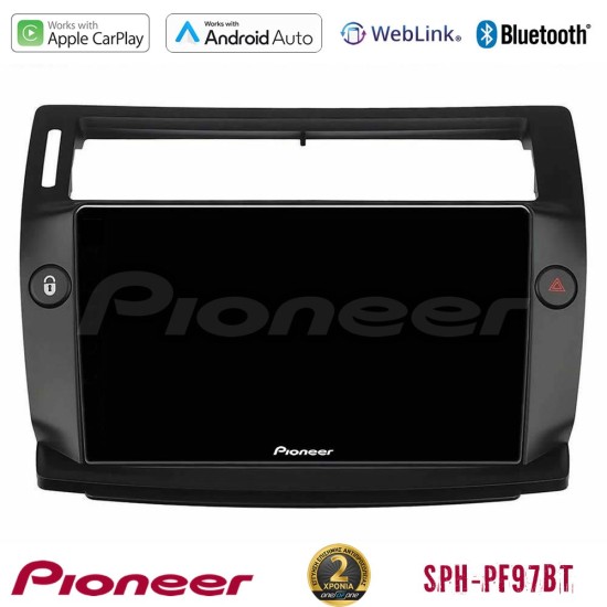 Pioneer SPH-PF97BT Series    Citroen C4 2004-2010 Multimedia Station 9" (Tablet Style) (μαύρο χρώμα) Με Carplay & Android Auto