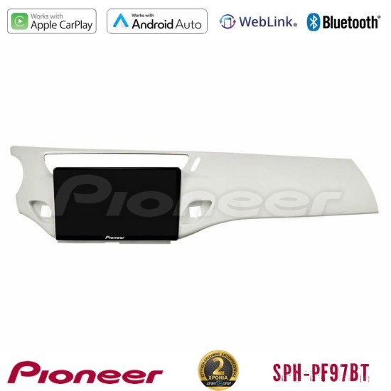 Pioneer SPH-PF97BT Series Citroen C3 2009-2016 Multimedia Station 9" (Tablet Style) Με Carplay & Android Auto (Άσπρο)