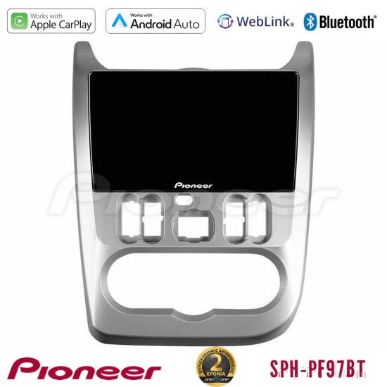 Pioneer SPH-PF97BT Series    Dacia Duster/Sandero/Logan Multimedia Station 9" (Tablet Style) Με Carplay & Android Auto