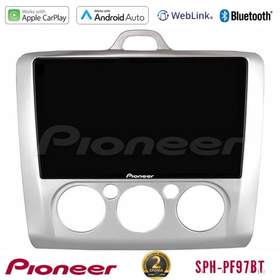 Pioneer SPH-PF97BT Series    Ford Focus Manual AC Multimedia Station 9" (Tablet Style) Με Carplay & Android Auto