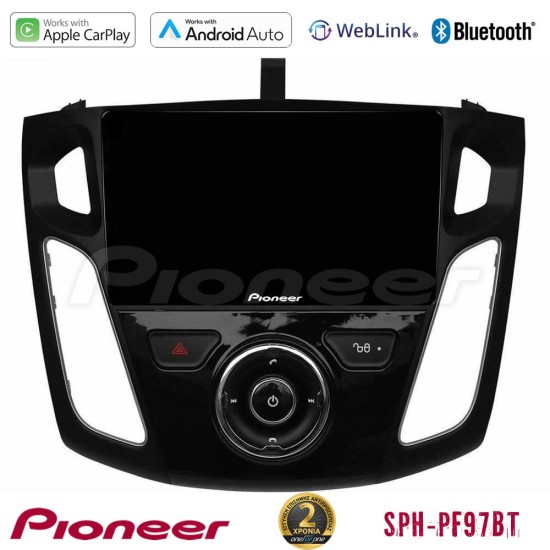 Pioneer SPH-PF97BT Series    Ford Focus 2012-2018 Multimedia Station 9" (Tablet Style) Με Carplay & Android Auto