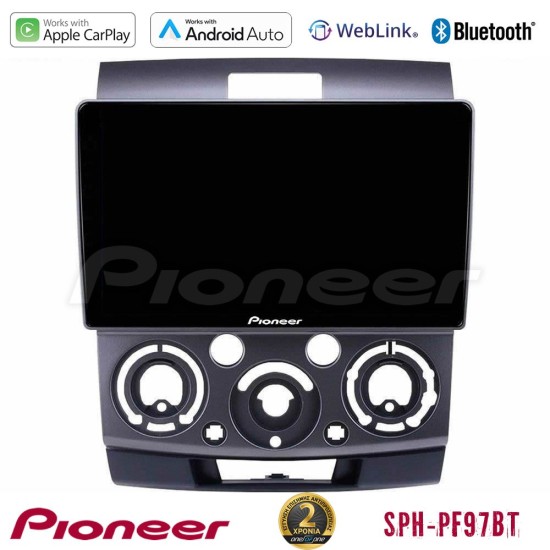 Pioneer SPH-PF97BT Series    Ford Ranger/Mazda BT50 Multimedia Station 9" (Tablet Style) Με Carplay & Android Auto