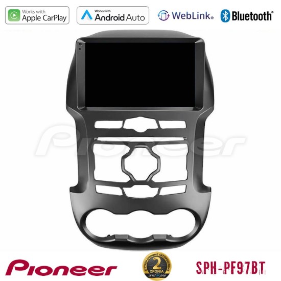 Pioneer SPH-PF97BT Series    Ford Ranger 2012-2016 Multimedia Station 9" (Tablet Style) Με Carplay & Android Auto