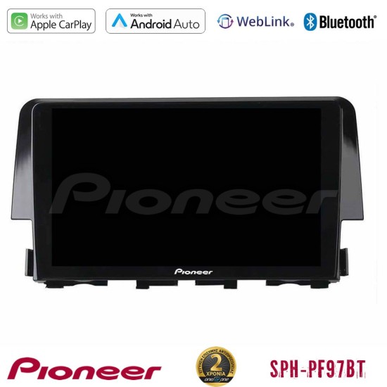 Pioneer SPH-PF97BT Series    Honda Civic 2016-2020 Multimedia Station 9" (Tablet Style) Με Carplay & Android Auto