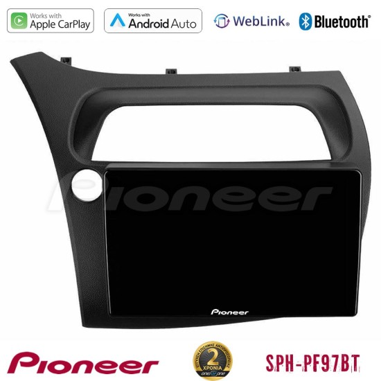 Pioneer SPH-PF97BT Series    Honda Civic Multimedia Station 9" (Tablet Style) Με Carplay & Android Auto