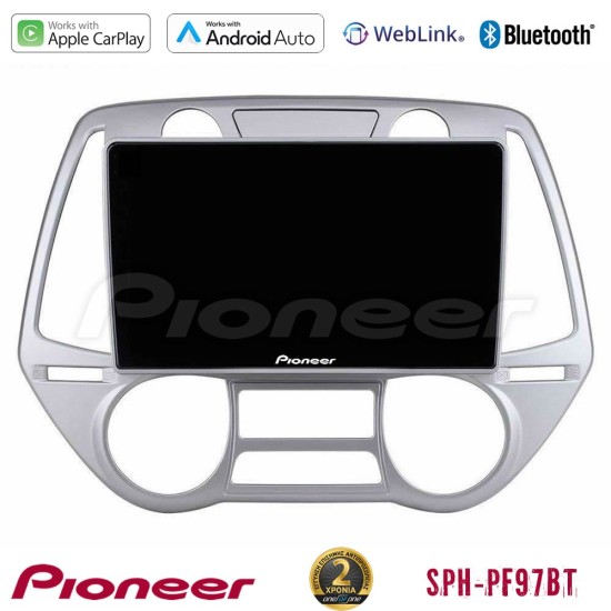 Pioneer SPH-PF97BT Series    Hyundai i20 2009-2012 Auto A/C Multimedia Station 9" (Tablet Style) Με Carplay & Android Auto