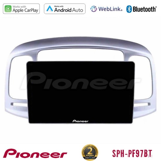 Pioneer SPH-PF97BT Series    Hyundai Accent 2006-2011 Multimedia Station 9" (Tablet Style) Με Carplay & Android Auto