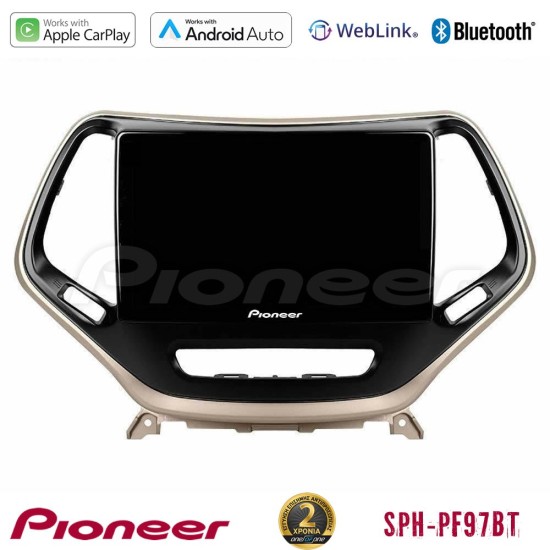 Pioneer SPH-PF97BT Series    Jeep Cherokee 2014-2019 Multimedia Station 9" (Tablet Style) Με Carplay & Android Auto