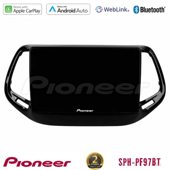 Pioneer SPH-PF97BT Series    Jeep Compass 2017> Multimedia Station 9" (Tablet Style) Με Carplay & Android Auto