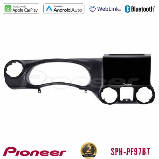 Pioneer SPH-PF97BT Series    Jeep Wrangler 2011-2014 Multimedia Station 9" (Tablet Style) Με Carplay & Android Auto