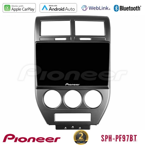 Pioneer SPH-PF97BT Series    Jeep Compass/Patriot 2007-2008 Multimedia Station 9" (Tablet Style) Με Carplay & Android Auto