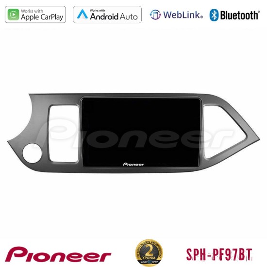 Pioneer SPH-PF97BT Series    Kia Picanto Multimedia Station 9" (Tablet Style) Με Carplay & Android Auto