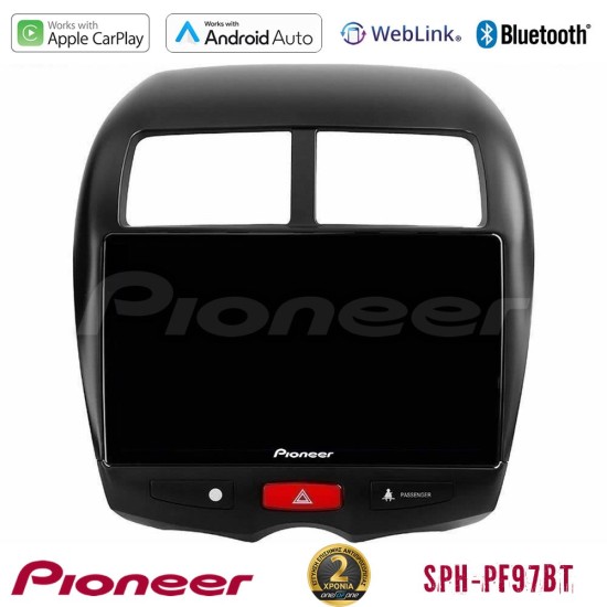 Pioneer SPH-PF97BT Series    Mitsubishi ASX Multimedia Station 9" (Tablet Style) Με Carplay & Android Auto