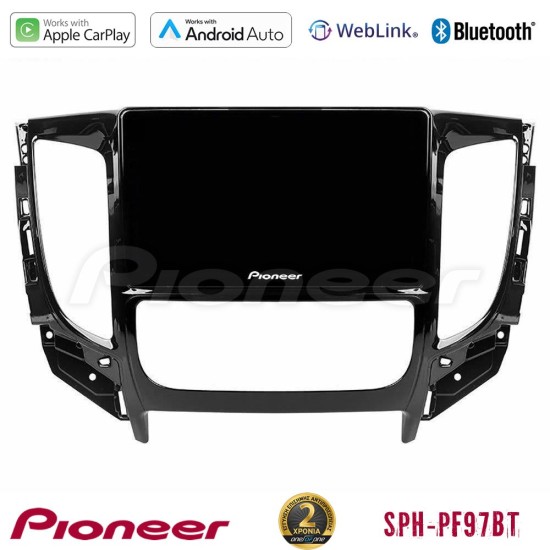 Pioneer SPH-PF97BT Series    Mitsubishi L200 2016-> & Fiat Fullback (Auto A/C) Multimedia Station 9" (Tablet Style) Με Carplay & Android Auto