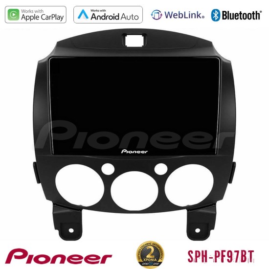 Pioneer SPH-PF97BT Series    Mazda 2 2008-2014 Multimedia Station 9" (Tablet Style) Με Carplay & Android Auto