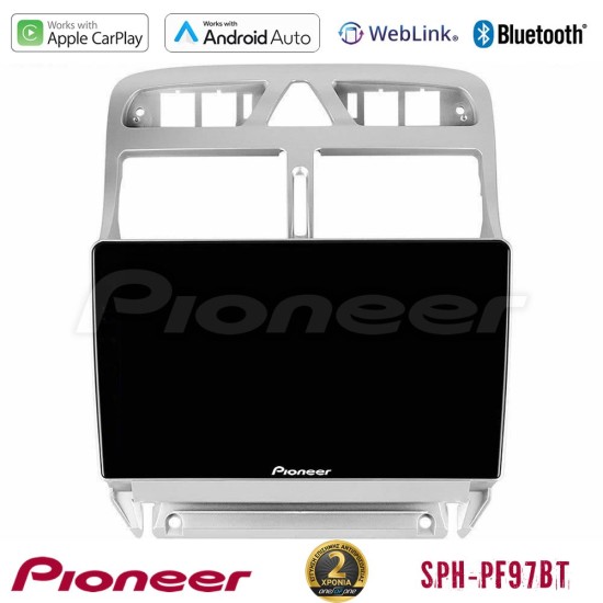 Pioneer SPH-PF97BT Series    Peugeot 307 2002-2008 Multimedia Station 9" (Tablet Style) Με Carplay & Android Auto