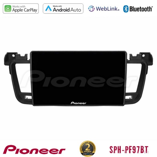 Pioneer SPH-PF97BT Series    Peugeot 508 2010-2018 Multimedia Station 9" (Tablet Style) Με Carplay & Android Auto