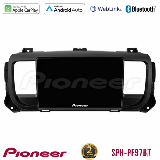 Pioneer SPH-PF97BT Series    Citroen/Peugeot/Opel/Toyota Multimedia Station 9" (Tablet Style) Με Carplay & Android Auto