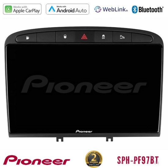 Pioneer SPH-PF97BT Series    Peugeot 308/RCZ Multimedia Station 9" (Tablet Style) Με Carplay & Android Auto