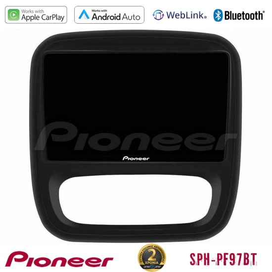 Pioneer SPH-PF97BT Series    Renault/Nissan/Opel/Fiat Multimedia Station 9" (Tablet Style) Με Carplay & Android Auto