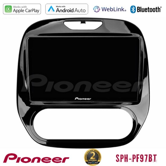 Pioneer SPH-PF97BT Series    Renault Captur 2013-2019 (Manual AC) Multimedia Station 9" (Tablet Style) Με Carplay & Android Auto