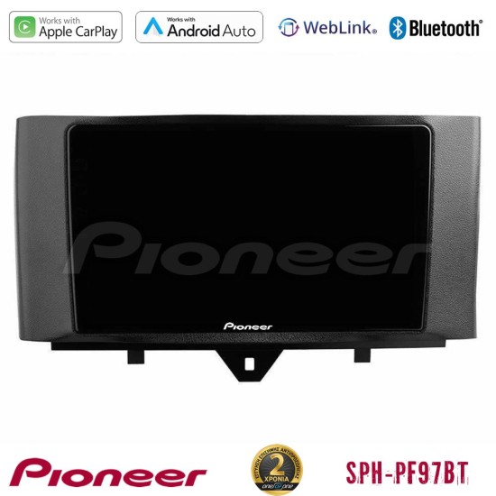 Pioneer SPH-PF97BT Series    Smart 451 Facelift Multimedia Station 9" (Tablet Style) Με Carplay & Android Auto