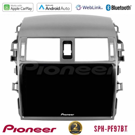 Pioneer SPH-PF97BT Series    Toyota Corolla 2008-2010 Multimedia Station 9" (Tablet Style) Με Carplay & Android Auto