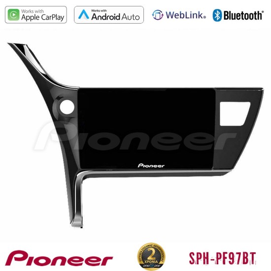 Pioneer SPH-PF97BT Series    Toyota Corolla 2017-2018 Multimedia Station 9" (Tablet Style) Με Carplay & Android Auto