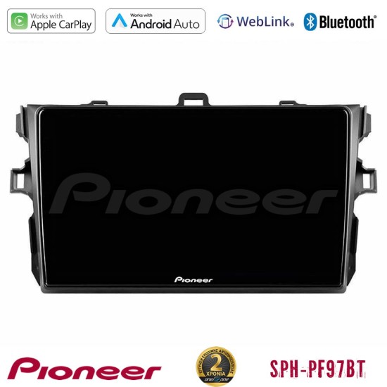 Pioneer SPH-PF97BT Series    Toyota Corolla 2007-2012 Multimedia Station 9" (Tablet Style) Με Carplay & Android Auto