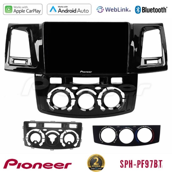 Pioneer SPH-PF97BT Series    Toyota Hilux 2007-2011 Multimedia Station 9" (Tablet Style) Με Carplay & Android Auto