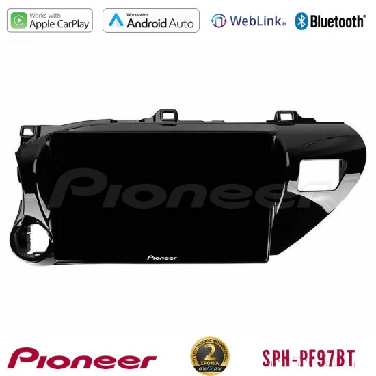 Pioneer SPH-PF97BT Series    Toyota Hilux 2017-2021 Multimedia Station 9" (Tablet Style) Με Carplay & Android Auto