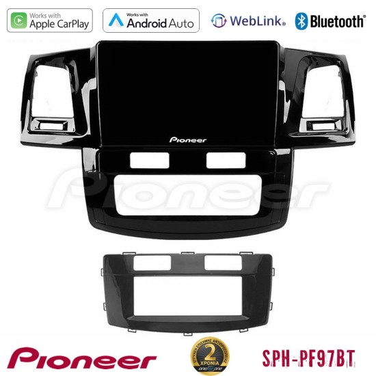 Pioneer SPH-PF97BT Series    Toyota Hilux 2007-2011 Multimedia Station 9" (Tablet Style) Με Carplay & Android Auto