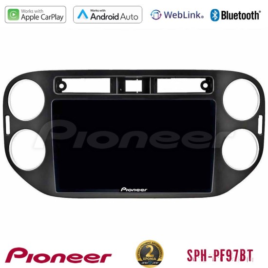 Pioneer SPH-PF97BT Series    VW Tiguan Multimedia Station 9" (Tablet Style) (23mm alarm button) Με Carplay & Android Auto