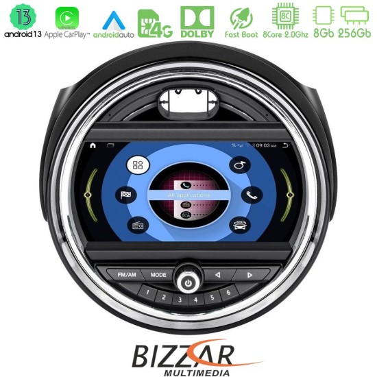 Bizzar OEM Mini Cooper F56 8core Android13 8+256GB Navigation Multimedia System 9" Bizzar OEM Mini Cooper F56 8core Android13 8+256GB Navigation Multimedia System 9"