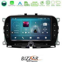 Bizzar Fiat 500 2016> 8core Android14 2+32GB Navigation Multimedia Deckless 7" με Carplay/AndroidAuto (OEM Style)