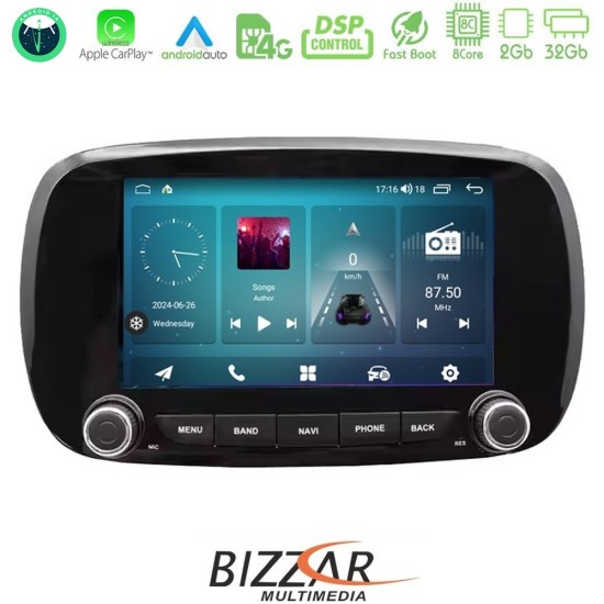 Bizzar Fiat 500X 8core Android14 2+32GB Navigation Multimedia Deckless 7" με Carplay/AndroidAuto (OEM Style) Bizzar Fiat 500X 8core Android14 2+32GB Navigation Multimedia Deckless 7" με Carplay/AndroidAuto (OEM Style)
