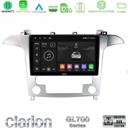 Clarion GL700 Series Ford S-Max 2006-2012 8Core Android13 4+64GB Navigation Multimedia Tablet 9" Με Carplay & Android Auto Με Carplay & Android Auto