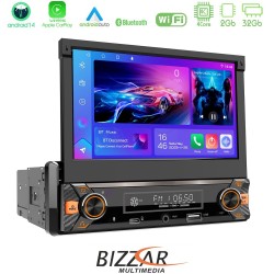 Bizzar 1DIN Deck 4core Android14 2+32GB Navigation Multimedia Deckless 7" με Carplay/AndroidAuto Bizzar 1DIN Deck 4core Android14 2+32GB Navigation Multimedia Deckless 7" με Carplay/AndroidAuto