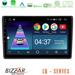 Bizzar LQ Series 4Core Android14 2+32GB Audi A4 B7 Navigation Multimedia Tablet 9" Με Carplay & Android Auto
